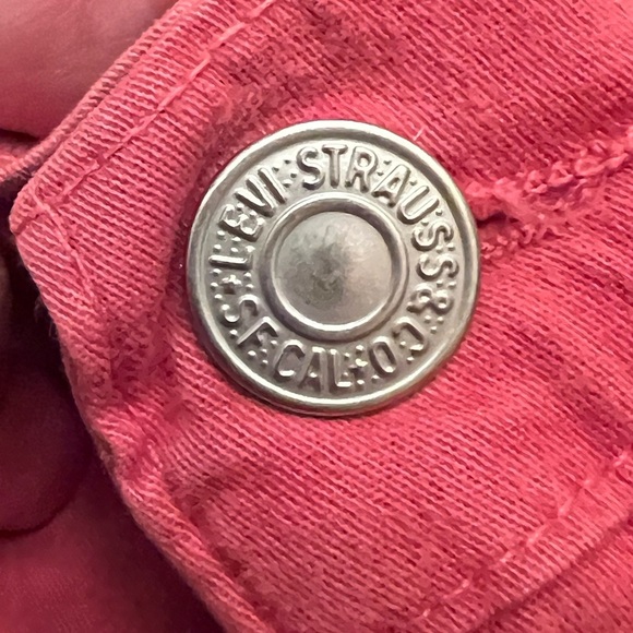 Vintage 1990’s Y2K Levi Shorts Women’s Sz 3 pink - Picture 9 of 9